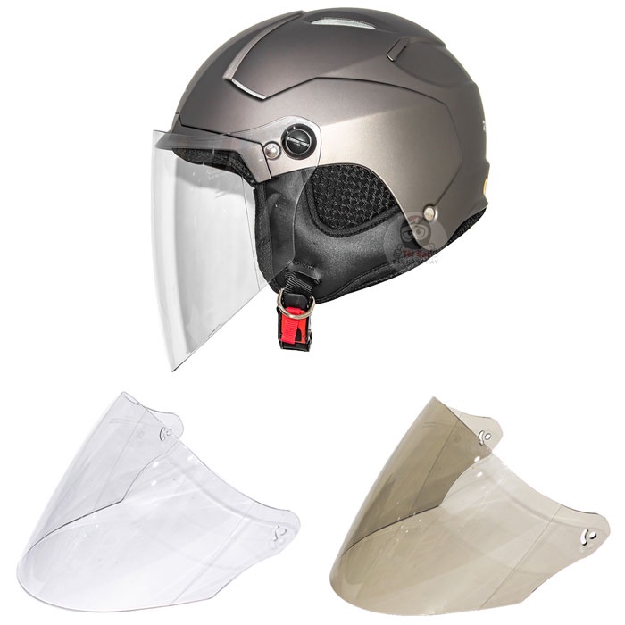 Mũ nón bảo hiểm 3/4 Zeus 229a có tai mềm êm ái