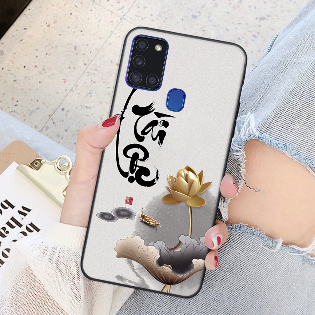 Ốp lưng Samsung Galaxy A21S in hình chữ tài chữ lộc, Cha Mẹ, bình an SIÊU ĐẸP