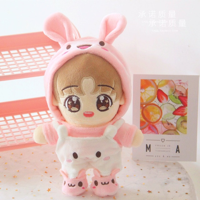 [20-22cm] Set Hoodie 3 món cho Doll - Yếm cho doll - Hoodie cho doll - Outfit cho doll