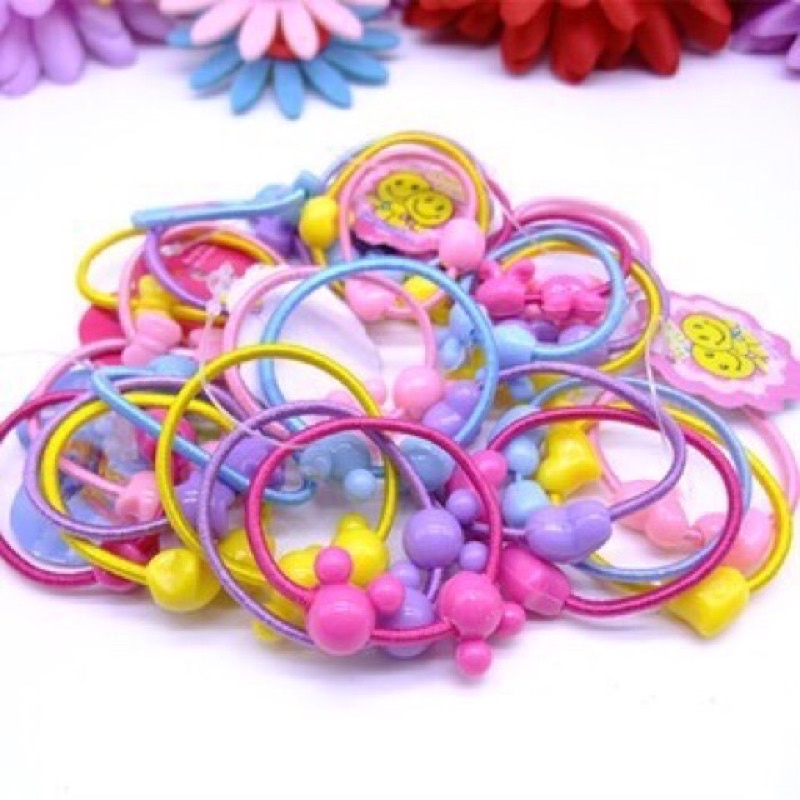 Túi 50 dây cột tóc cho bé yêu