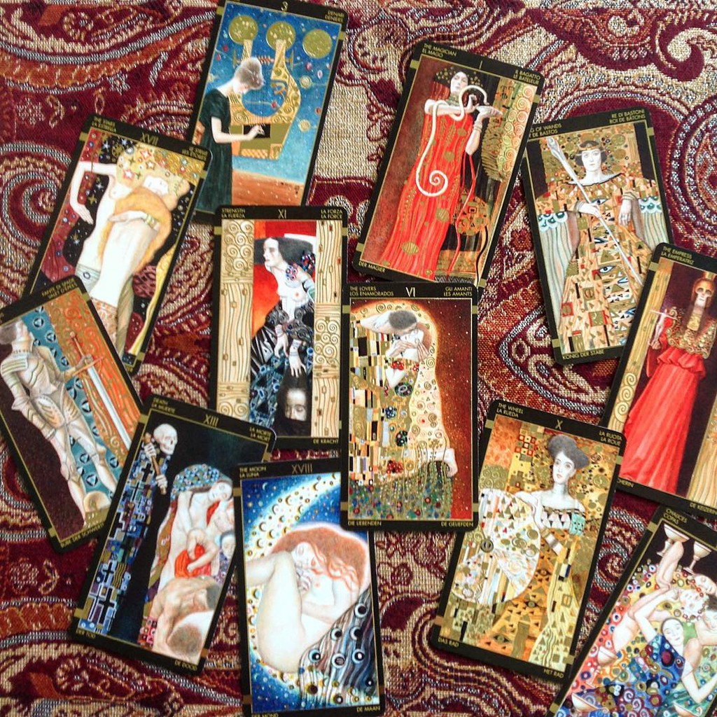 Bộ Bài Golden Tarot of Klimt - Mini Edition (Mystic House Tarot Shop) - Bài Gốc Authentic Chính Hãng 100%