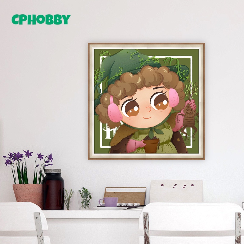 Bộ Tranh Đính Đá Tự Làm 30X30CM Hình Harry Potter Hoạt Hình