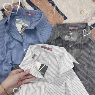 (ẢNH THẬT) Áo sơ mi kẻ caro nhí oversize Uzzang