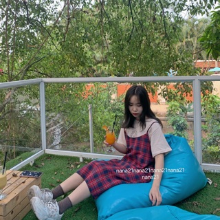 Váy yếm kẻ caro(nhiều màu)