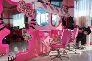 Gương đầu mèo kitty