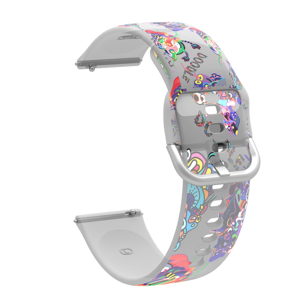 Dây Đeo Silicon Trong Suốt 20mm Cho Đồng Hồ Thông Minh Samsung Galaxy Watch Active 2 40mm 44mm