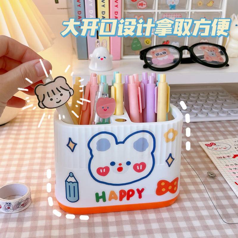 ⭐ iLado ⭐ Hộp bút trong Ống đựng bút thùng đựng hàng dễ thương hộp văn phòng phẩm hộp đựng bút trong s hộp bút trong kệ văn phòng phẩm để bàn kệ đựng văn phòng phẩm Công suất cao hộp nhựa đựng