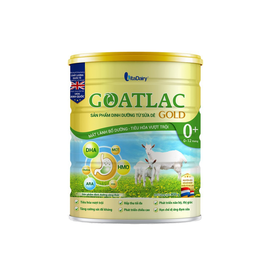 Sữa Dê Goatlac Gold 0+ 800g