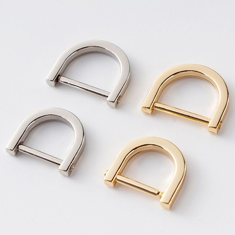 Mxgoods Kẹp Kim Loại Mở Ốc Vít Có Thể Tháo Rời Gắn Dây Đeo Túi Xách / Ví Da Thủ Công DIY