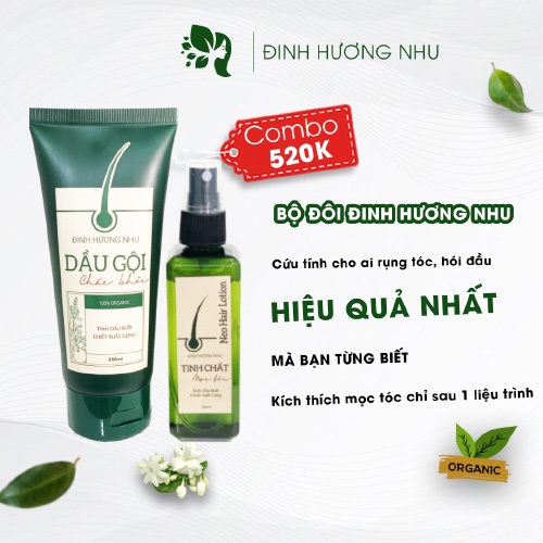 Bộ đôi chăm sóc tóc Đinh Hương Nhu gồm Dầu gội 250ml + Neo Hair Lotion