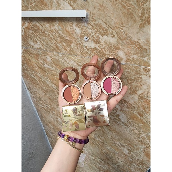 Bảng phấn mắt hai màu trang điểm lấp lánh thời trang cho sinh viên phấn mắt trang điểm