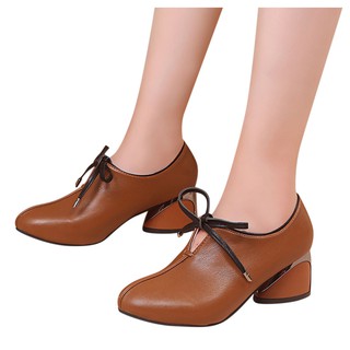 Giày Cao Gót Mũi Nhọn Chất Liệu Da Thời Trang Cho Nữ