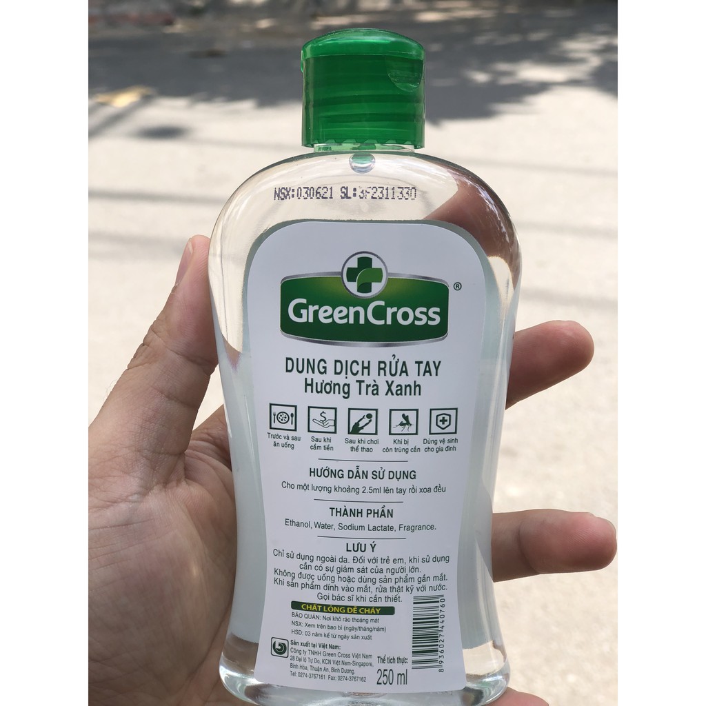Nước Rửa Tay Khô Diệt Khuẩn 250ml Green Cross | BigBuy360 - bigbuy360.vn