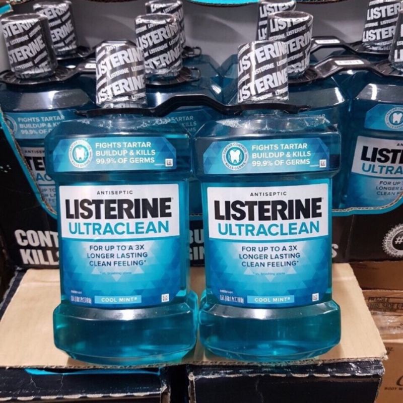 Nước xúc miệng Listerine chai 1,5L của Mỹ