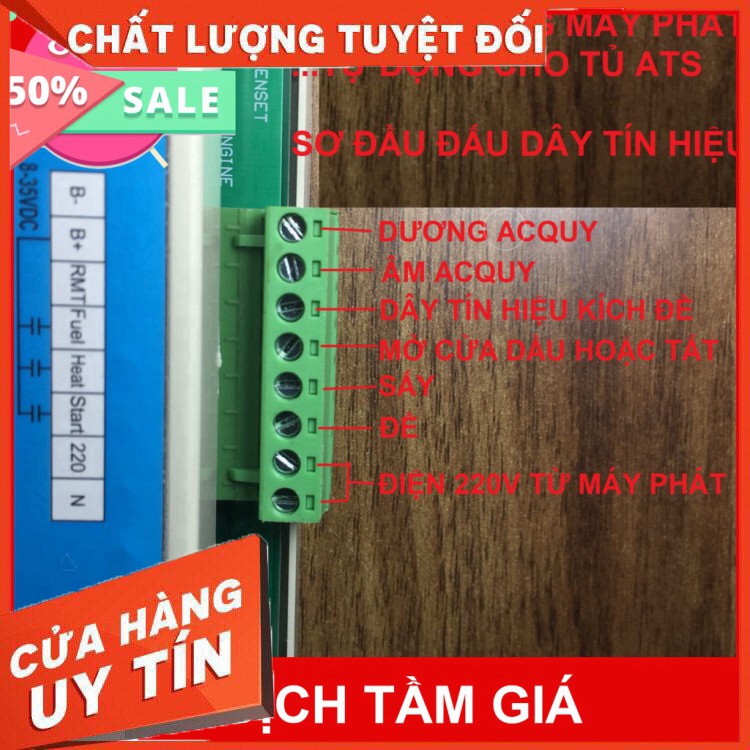 Bộ mạch để nổ máy phát điện tự động