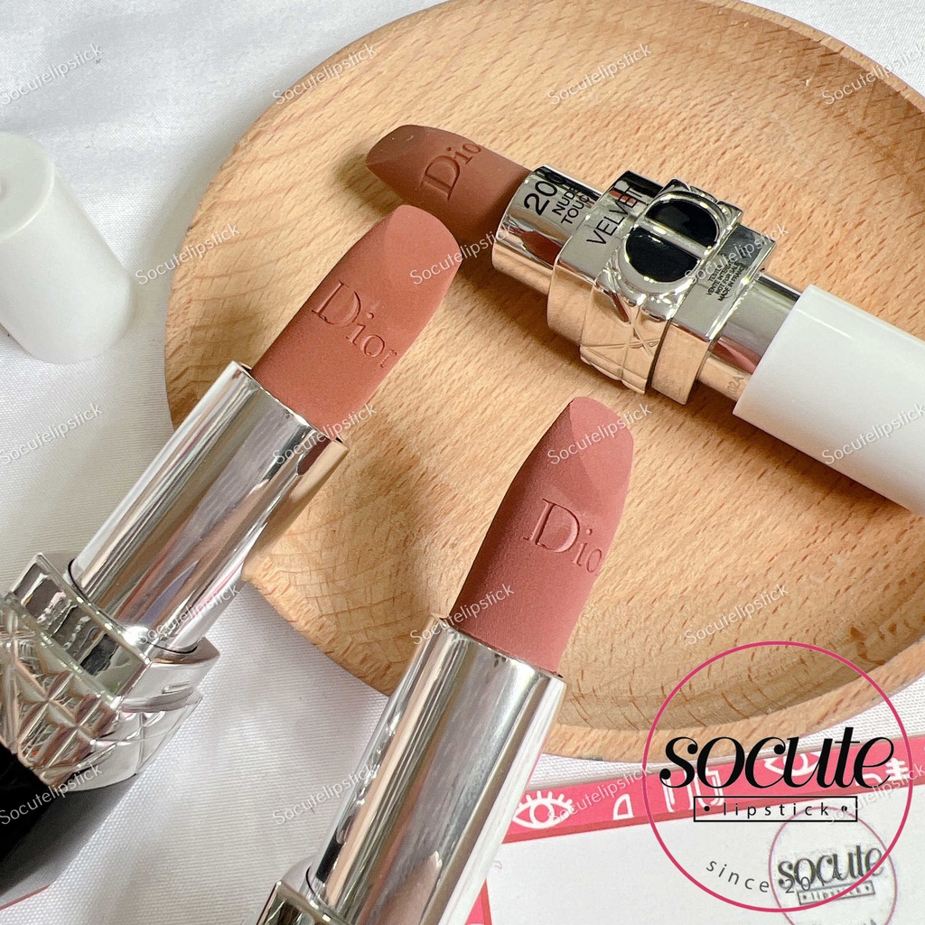 Son Thỏi Diior Velvet 100 Nude Look - Tester - 200 Nude Touch  - 840 Rayonnate