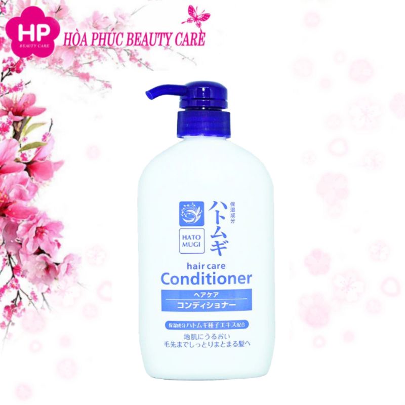 Dầu Xả Phục Hồi Tóc Cosme Station Hatomugi Conditioner Cải Thiện Tóc Xơ, Hư Tổn Chiết Xuất Hạt Ý Dĩ (Chai 600 mL)