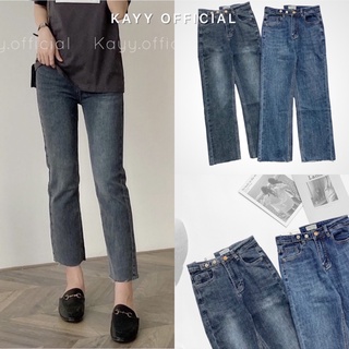Kayy. quần bò dáng đứng co dãn chất bò mềm - q9998