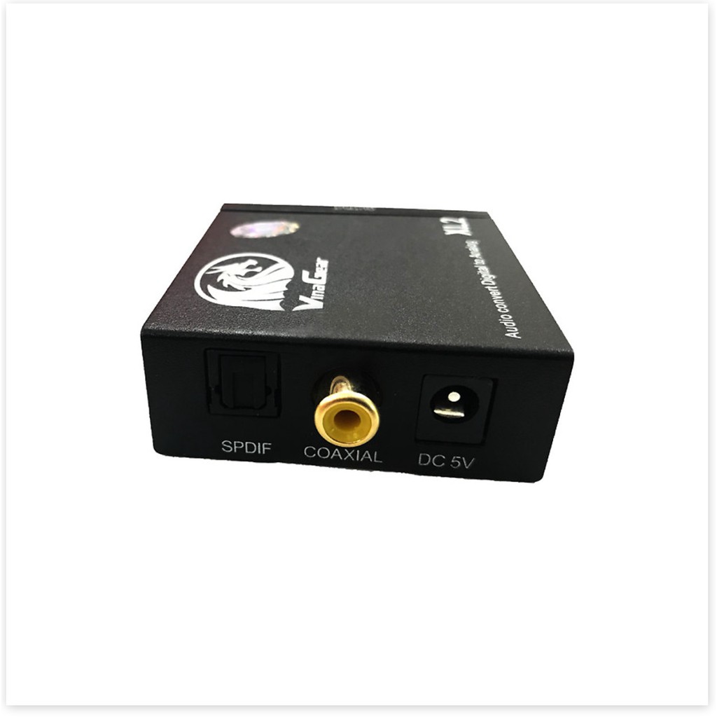 Bộ chuyển đổi âm thanh Optical to AV chính hãng Vinagear, Công Suất Lớn, Có Cổng Out L/R và 3.5mm