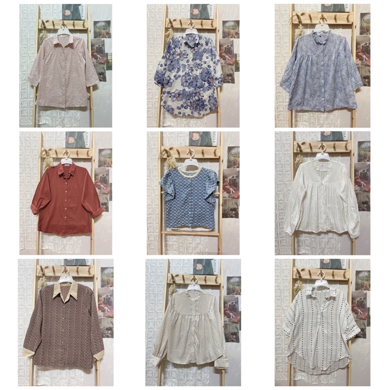 Áo xô kiểu, áo sơ mi kiểu 2hand vintage xinh xắn, trẻ trung