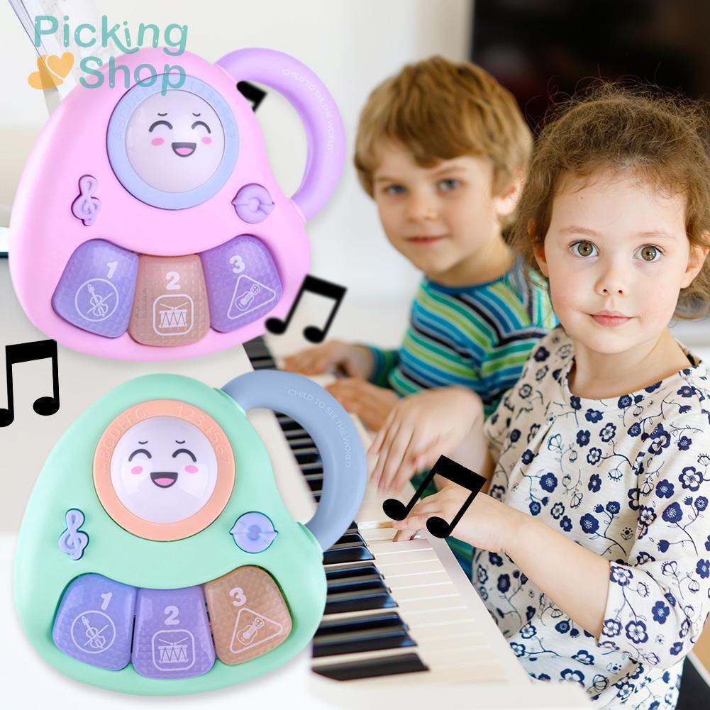 Three-key Baby Musical Piano Battery Puzzle Educational Toy for Baby Infant