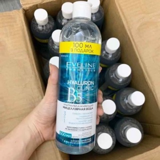 Tẩy trang Eveline Hyaluron Clinic B5 Pủidetox 500ml