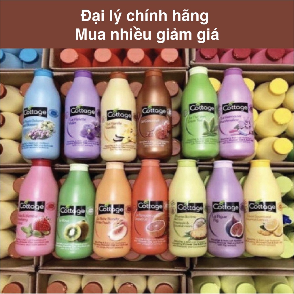 Sữa tắm Cottage 750ml  dưỡng da mịn màng, mùi thơm ngọt dễ chịu