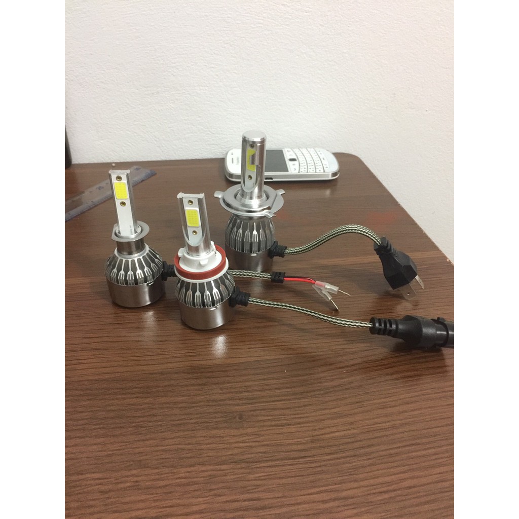 1 BÓNG LED C6 các chân H1 H11 H4 H7 36W siêu sáng