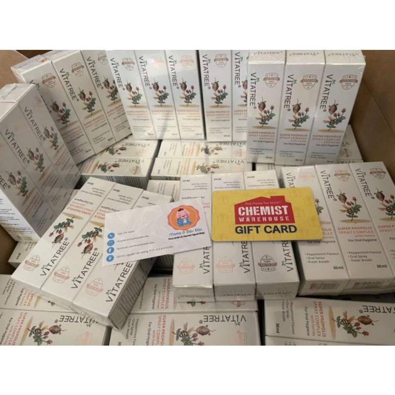 Xịt keo ong VITATREE giảm ho & đau họng cho trẻ em & người lớn