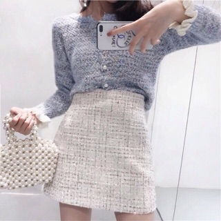 Sét áo len váy dạ