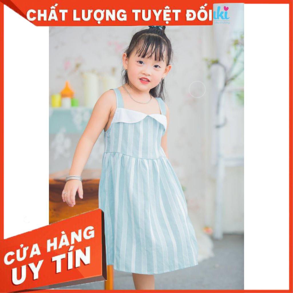 Chính hãng Váy cúp ngực Haki- Kẻ xanh to HK482.3 _Tuyên sỉ