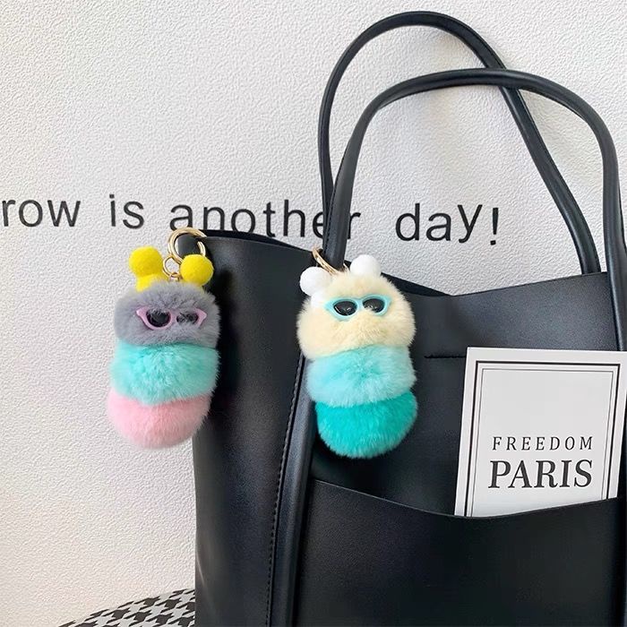 Móc khóa hình chú sâu ngộ nghĩnh đáng yêu