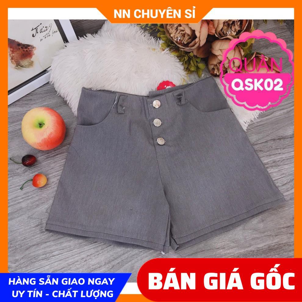 Quần đùi nữ mặc nhà chất vải mềm mịn lưng thun co giãn  Quần short nữ