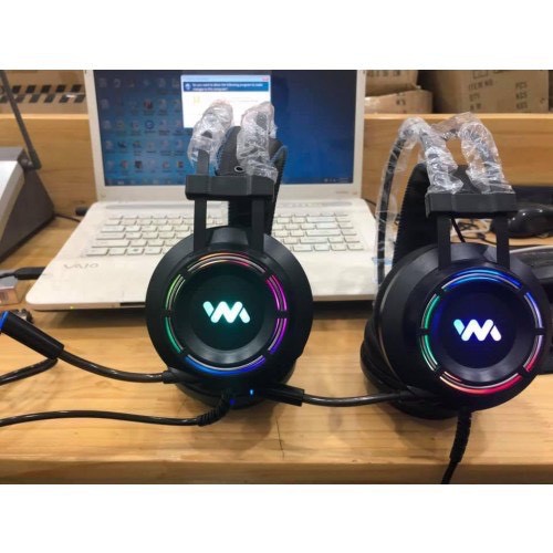 Tai Nghe Gaming Wangming WM9800 Giả Lập 7.1- Chân cắm USB -Led RGB