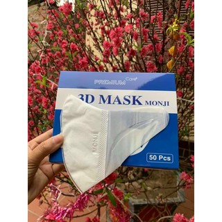 Hộp 50 cái khẩu trang 3D Monji