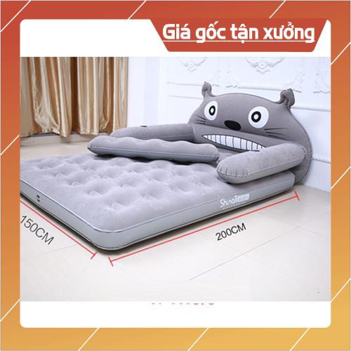 Giường Hơi Hình Thú Totoro Cao Cấp Có Bơm Điện Kèm Theo