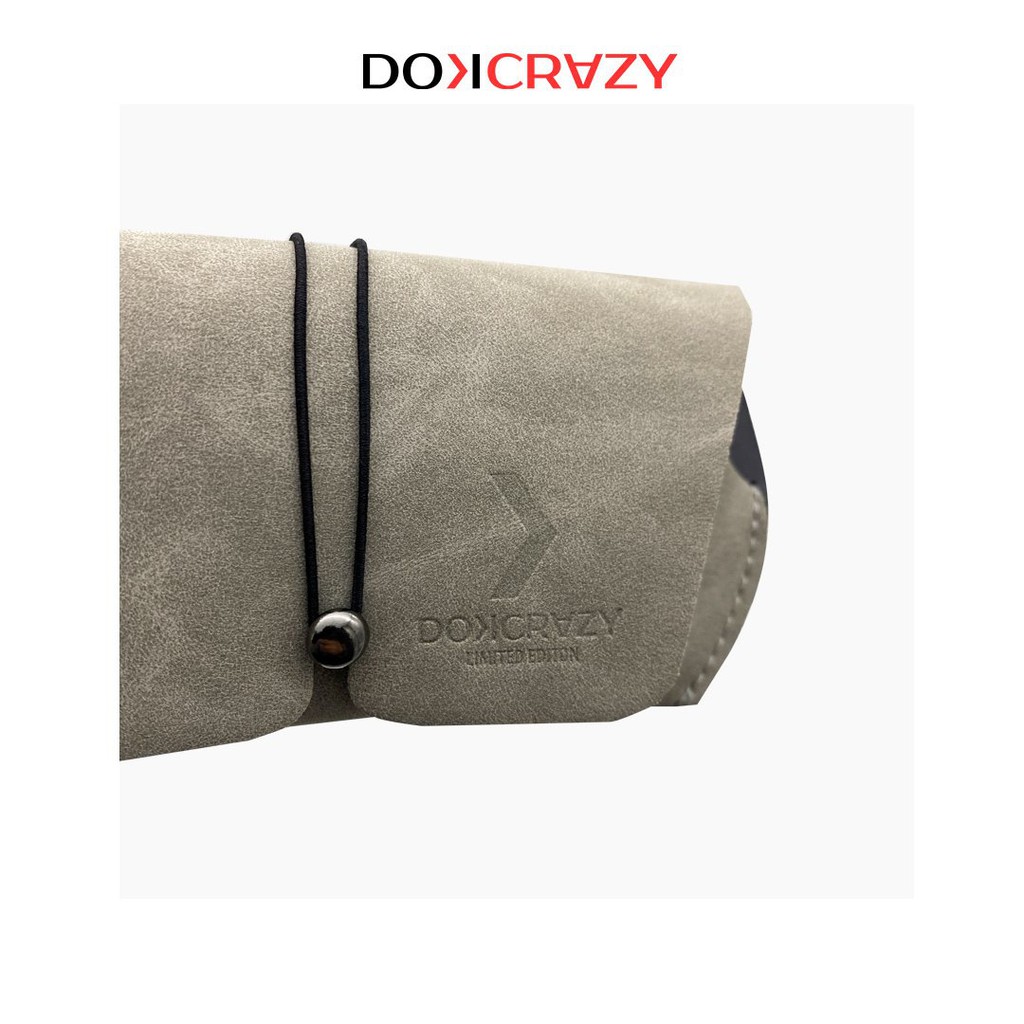 Hộp đựng kính cận thời trang DOKCRAZY bản Limited 2021 bao da kèm khăn lau kính