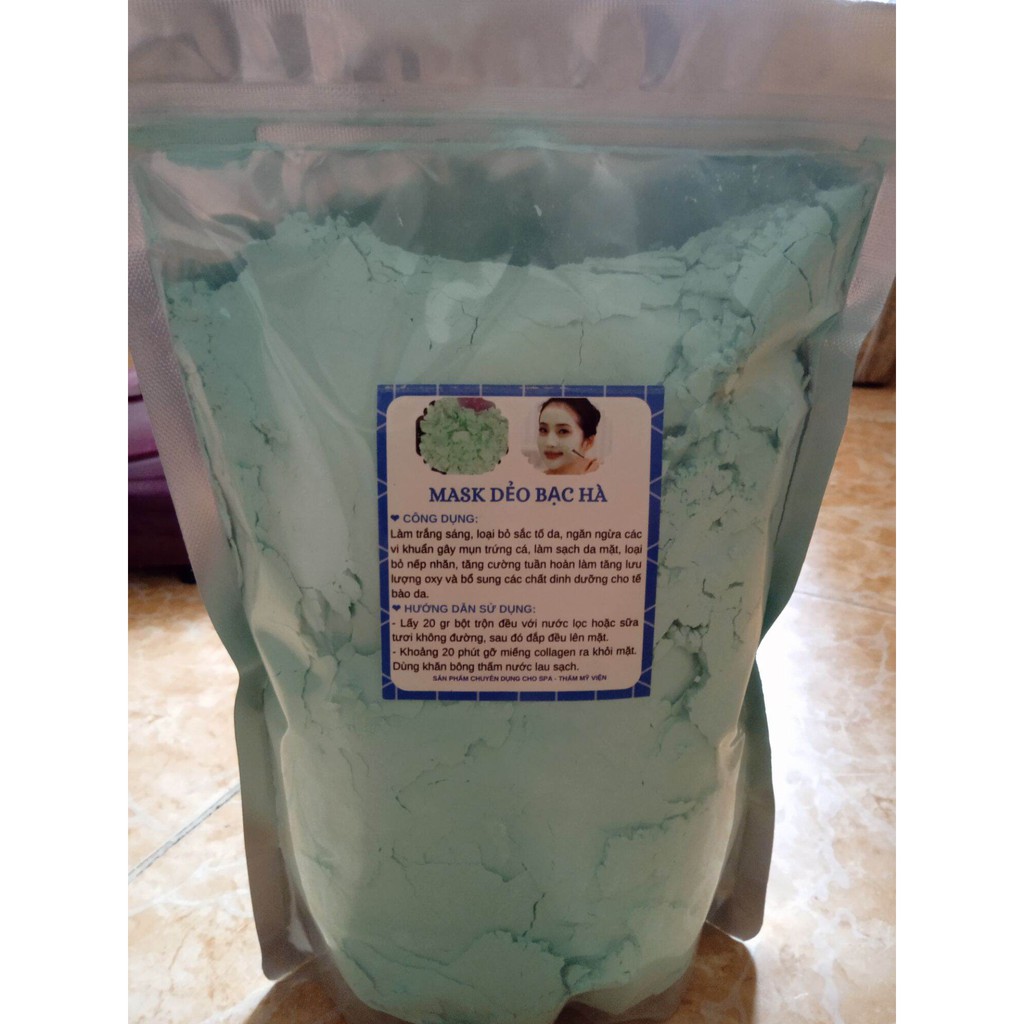 Mask dẻo bạc hà chuyên dùng cho spa 1kg.