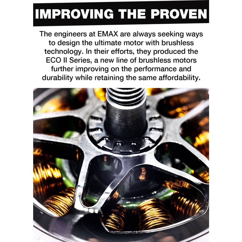 EMAX ECO II 2306 Motor 1700KV 1900KV 2400KV Brushless Motor for FPV Racing RC Drone