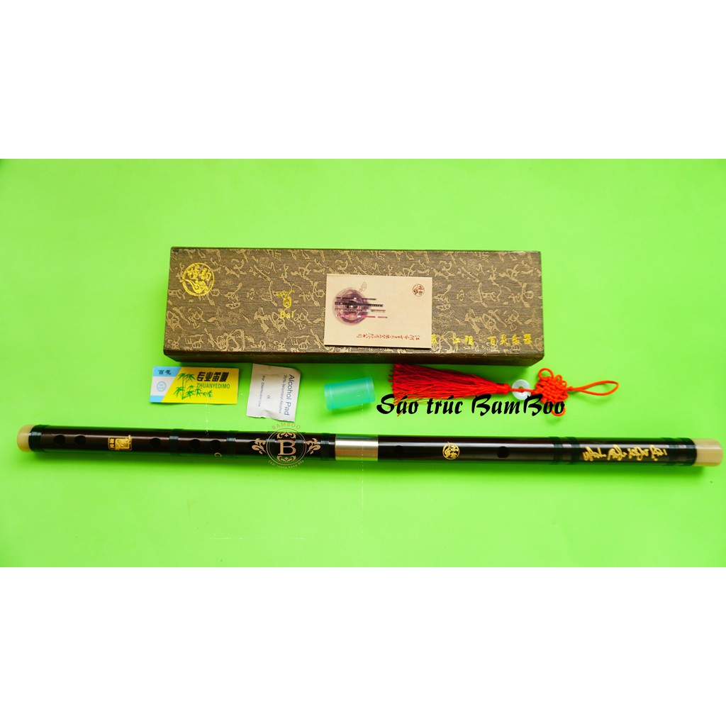 Sáo trúc Bamboo dizi Gỗ mun khớp kép DG1000