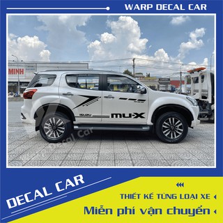 Tem xe M-MUX B7 phong cách thể thao - Decal Isuzu M-MUX B7