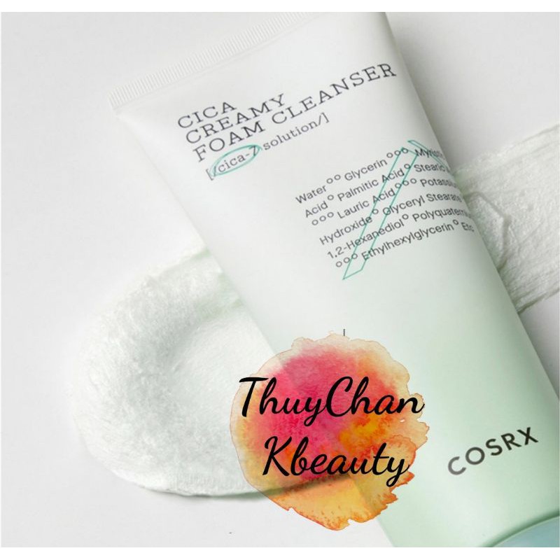 MS20 (#Cosrx) Sữa rửa mặt rau má Cosrx Pure Fit Cica Creamy Foam Cleanser 150ml