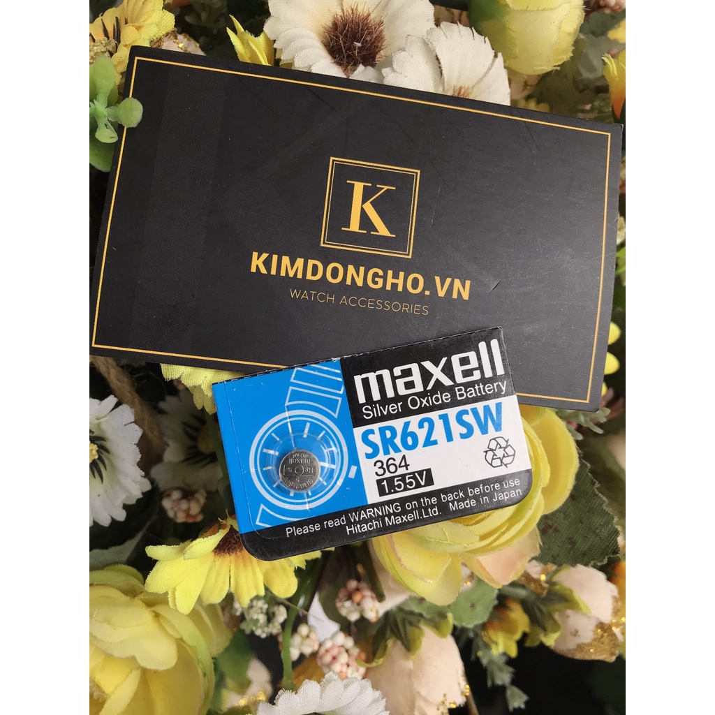 Viên pin đồng hồ Maxell 621 chuyên thay pin đồng hồ đeo tay, điều khiển các loại - SR621SW - 364 vỉ 1 viên