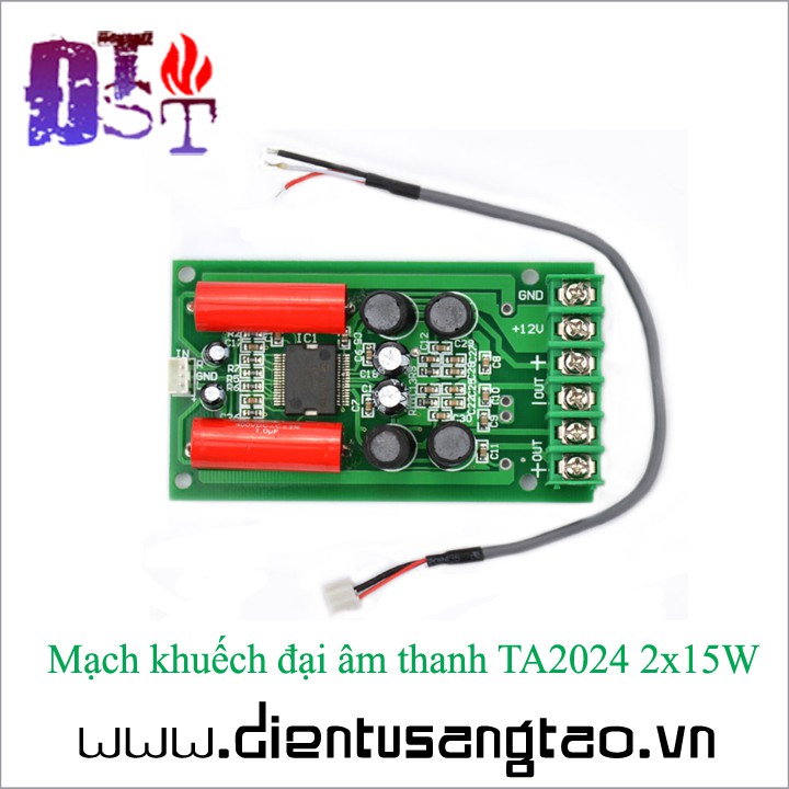 Mạch khuếch đại âm thanh TA2024 2x15W