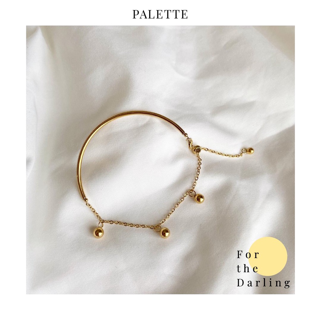 Vòng tay nữ mạ vàng Bally Gold Bracelet