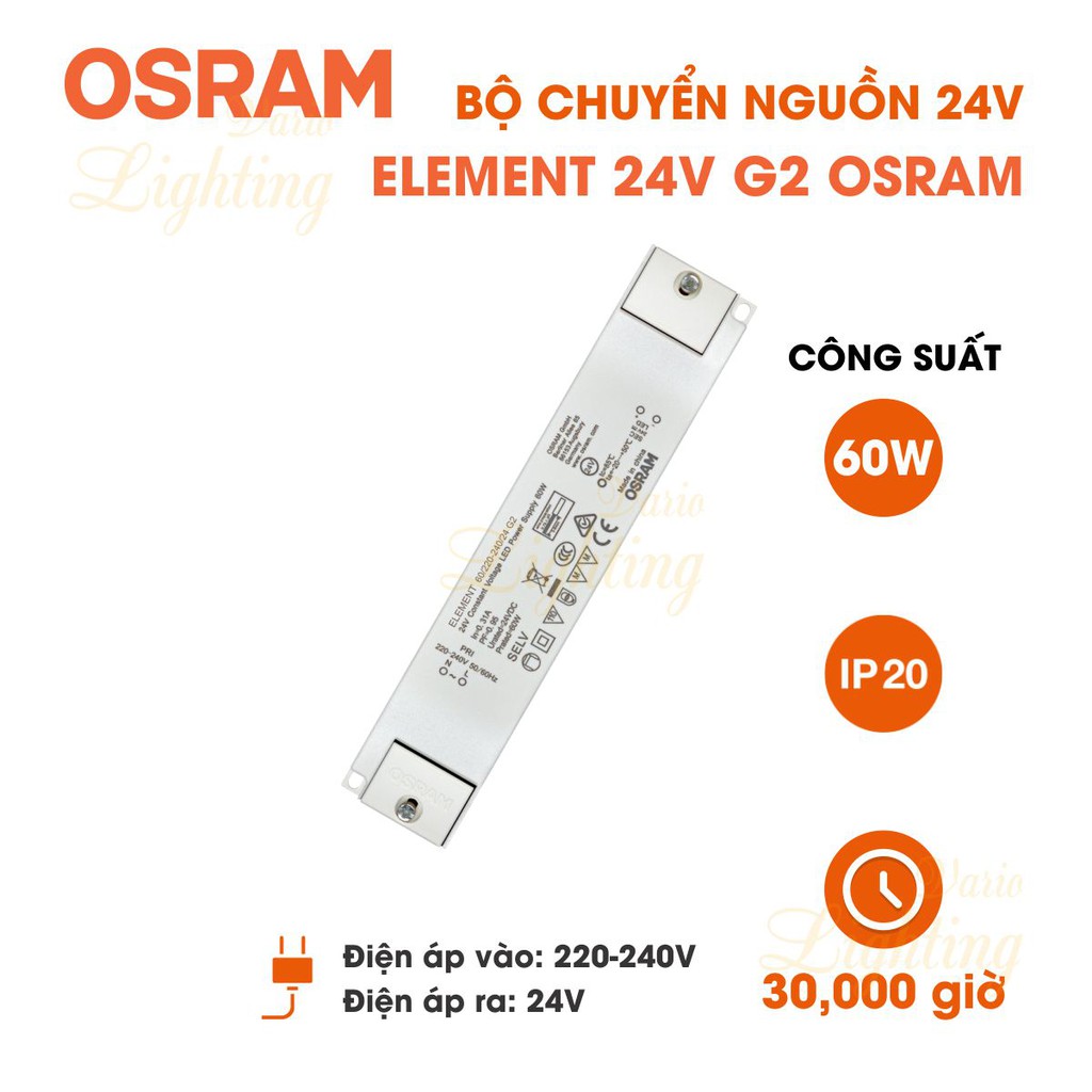 Bộ chuyển nguồn 24V OSRAM ELEMENT G2 - HÀNG CHÍNH HÃNG [Dòng điện ổn định] | BigBuy360 - bigbuy360.vn