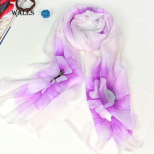 Khăn Voan Choàng Cổ Họa Tiết Hoa Thời Trang Thanh Lịch Dành Cho Nữ