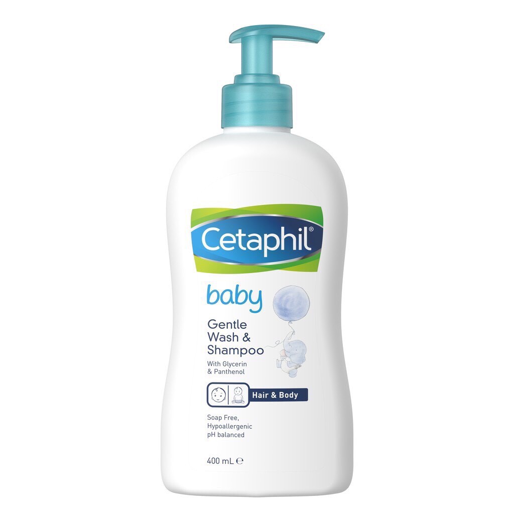 Sữa tắm gội toàn thân Cetaphil Baby Gentle Wash Shampoo 2 in 1 400ml