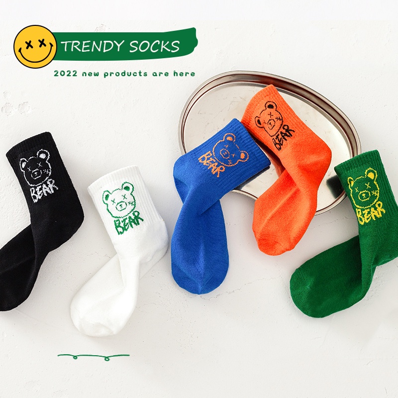 Set 5 Đôi Vớ 1-12 Tuổi Chất Lượng Cao Cho Bé