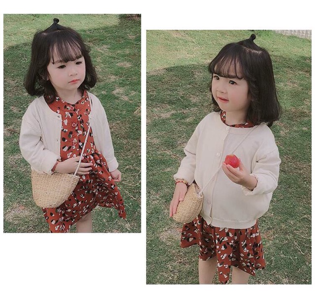 Áo len cadigan bé trai bé gái Korean